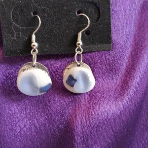 Handcrafted fused glass earrings